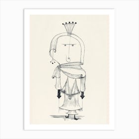 Woman With A Crown Art Print