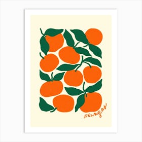 Oranges Kitchen Art Print