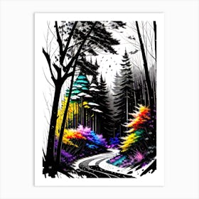 Forest Road 1 Art Print