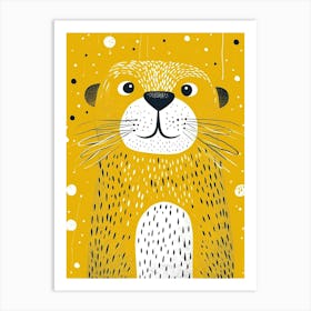 Yellow Sea Lion 1 Art Print