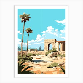 Landscape Of Ancient Ruins Art Print