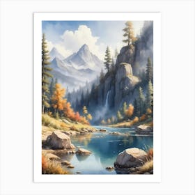 Mountain Landscape 7 Art Print