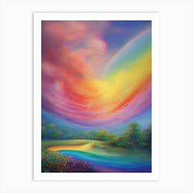 Rainbow In The Sky 6 Art Print