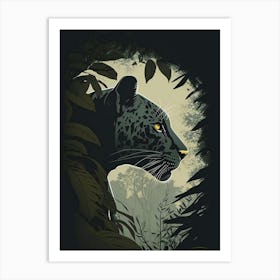 Leopard In The Jungle Art Print