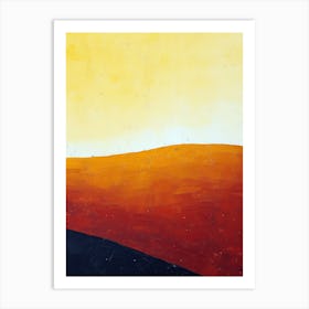 Sunset, Minimalism 2 Art Print