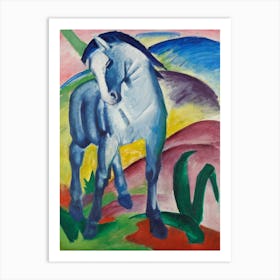 Blue Horse I By Franz Marc Poster Painting Art Print