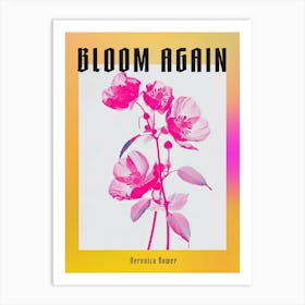 Hot Pink Veronica Flower 1 Poster Art Print