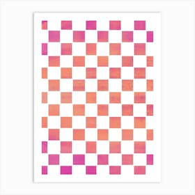 Checkered Pattern Art Print