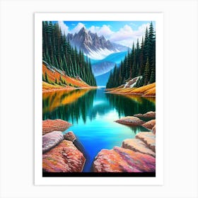 Lake In The Mountains 26 Art Print