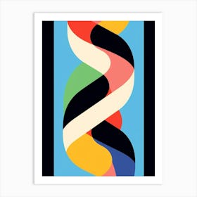 Snake Minimalist Abstract 3 Art Print