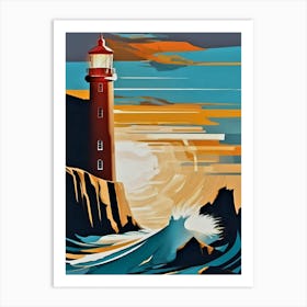 Finding the Path Lighthouse Art Print