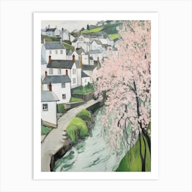 Polperro (Cornwall) Painting 1 Art Print