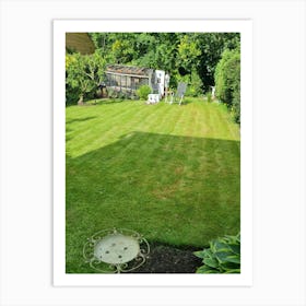 Garden With A Lawn Mower Art Print