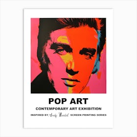 Elvis Pop Art 3 Art Print