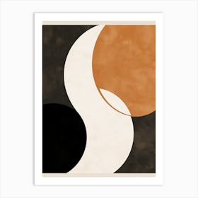 Monochrome Bauhaus Harmony Art Print