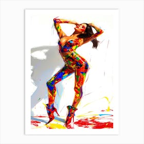 Fashion Model Aesthetic - Painterly Pose Art Print