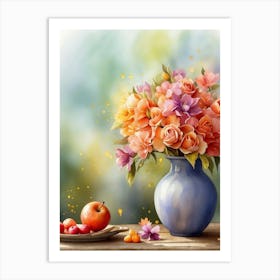 Flowers In A Vase 51 Art Print