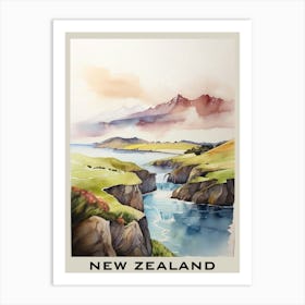 New Zealand. Art Print