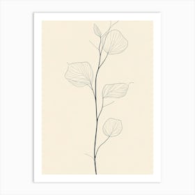 Leaf On A Branch 6 Art Print