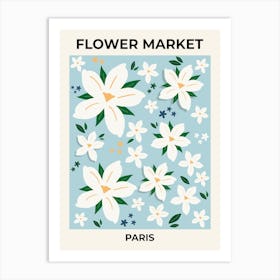 Flower Market Paris France Art Print