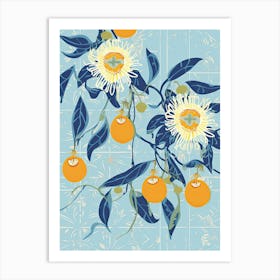 Passionfruit Illustration 1 Art Print