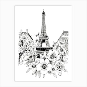 Paris Eiffel Tower 5 Art Print