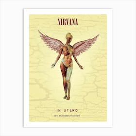 Nirvana In Utero Album Artwork Band Music Home Wall Art Print Premium Poster Art Print