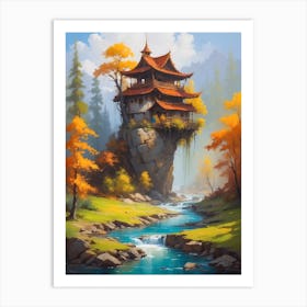 Asian House 2 Art Print