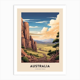 Overland Track Australia 2 Vintage Hiking Travel Poster Art Print