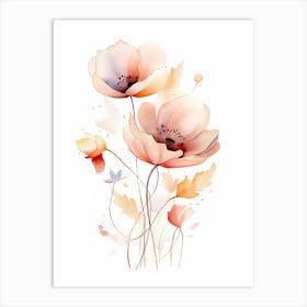 Vivid Visions: Poppy Flower Wall Art Print Art Print