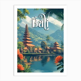 Bali Paradise: Majestic Mount Meru Art Print