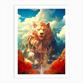 Lion In The Sky 7 Art Print