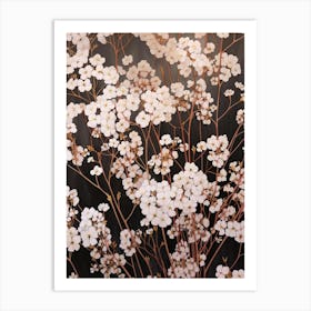 Flower Illustration Gypsophila Babys Breath 3 Art Print