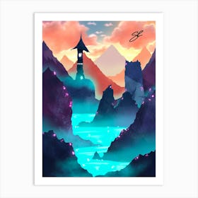 Imaginary world Art Print