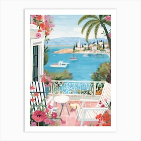 Bodrum Turkey 6 Illustration Art Print