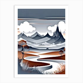 Landscape Painting Art Print