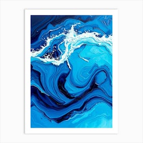 Blue Wave 1 Art Print