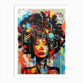 Afro woman 2 Art Print