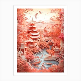 Asian Landscape 84 Art Print