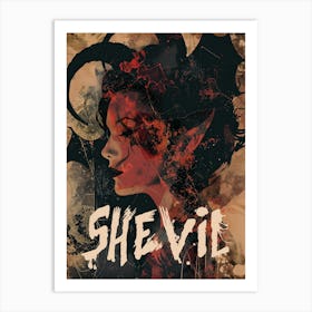 Shevil - Lady Devil Art Print