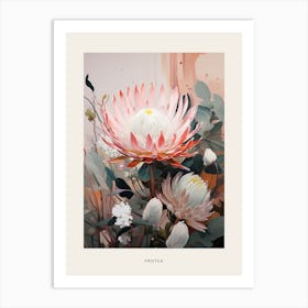 Flower Illustration Protea 10 Poster Art Print