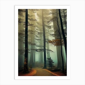 Foggy Forest 3 Art Print