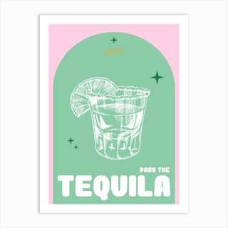 Tequila Art Print