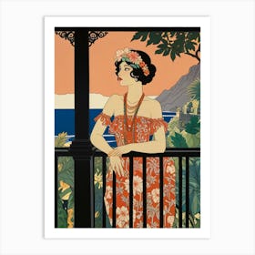 Hawaiian Woman Art Print