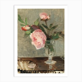 Roses In A Vase Art Print