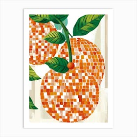 Oranges On A Tree Art Print