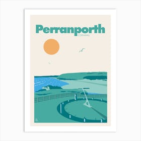 Perranporth, Cornwall Art Print