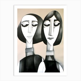 Two Women Art Print