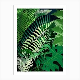 Australian Tree 1 Fern Vibrant Art Print