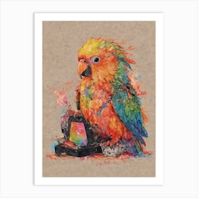 Colorful Parrot 11 Art Print